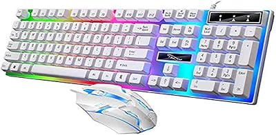Songo g21 clavier et souris filaire usb de jeu flexible - lumières led