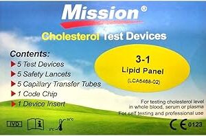Appareils de test de cholestérol mission panneau lipidique 3 en 1 5 pièces à l'intérieur. Diaytar Sénégal : Achetez plus, dépensez moins