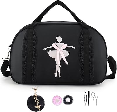 Joli sac de danse ballerine avec sac messager et porte-clés pour filles