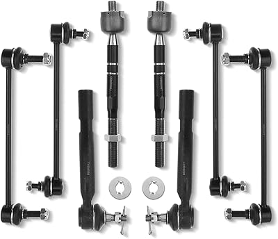 A - kit de suspension avant et arrière 8 pièces de qualité supérieure