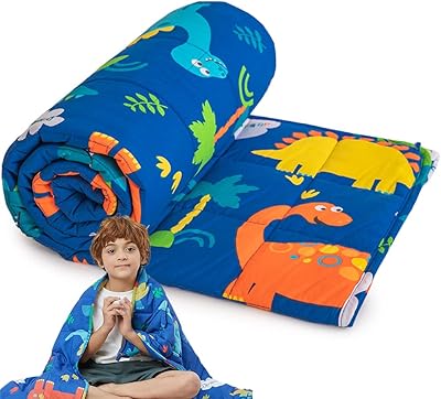 Couverture lestée pour bébé couverture bébé dinosaure bleu de 5 livres