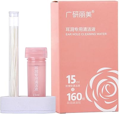 Nettoyant pour oreilles 15 ml kit de nettoyage pour trou d'oreille, stérilisation