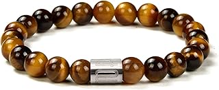 Bracelet extensible murchic en pierres précieuses véritables de 8 mm pour femmes