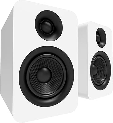 Haut-parleurs d'étagère passifs canto u 4" avec woofer à dôme en soie