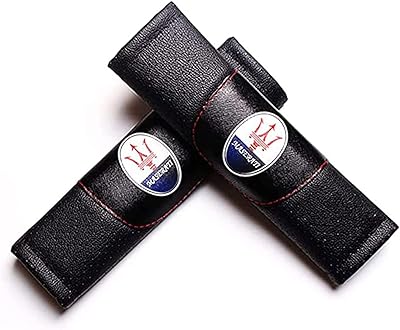 2 pièces housse de ceinture de sécurité de voiture épaulière pour maserati quattroporte