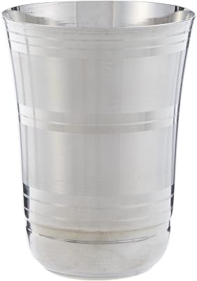 Verre raj en acier inoxydable, argent, 4 pouces, stgn01