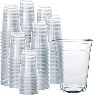 Tasse à jus snh 12oz transparente forte jetable 25 pièces - idéale