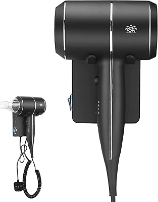 Sèche-cheveux ql avec support mural et prise usb ionique 2000 w pour hôtel