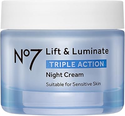 Crème de nuit triple action no7 lift & luminate, 50 ml