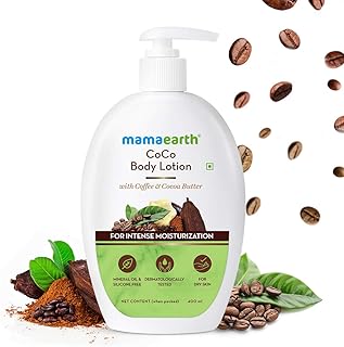 Lait corporel mamaearth coco au café et au cacao pour une hydratation intense