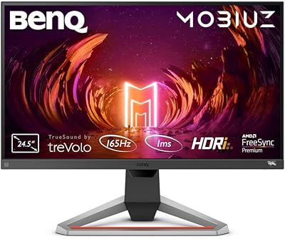 Moniteur de jeu ips benq mobiuse 24,5", ex2510s, hdri, 165 hz, 1 ms