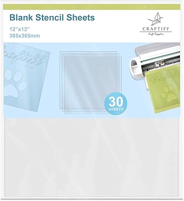 30 pièces de papier pochoir mylar en acétate transparent extra épais de 6