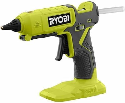 Pistolet à colle double température ryobi oneplus 18v (outil uniquement) avec embouts