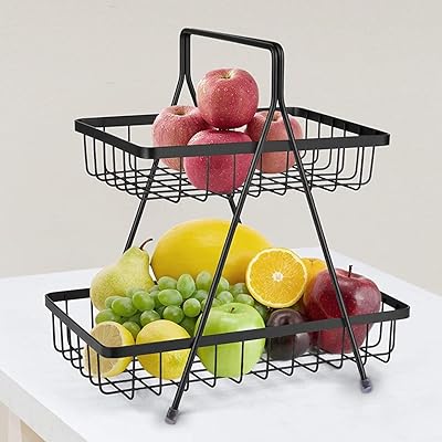 Panier à fruits et légumes plantix en acier de haute qualité pour table