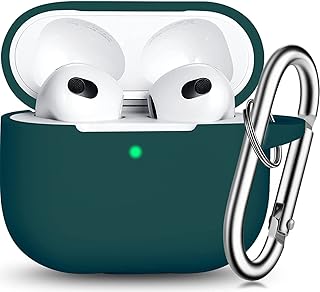 Étui de protection pour airpods 3 avec porte-clés mignon doux et résistant aux