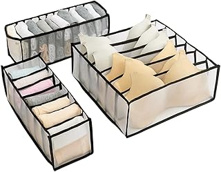 Boîtes de rangement pliables organisateur de placard à sous-vêtements séparateur de tiroir pliable