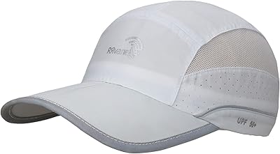 Chapeau de course pliable à séchage rapide upf 50+, chapeau de sport