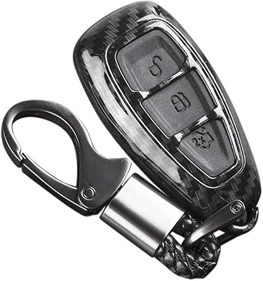 Couvercle de protection pour clé télécommande en fibre de carbone ford fo-cus fiesta