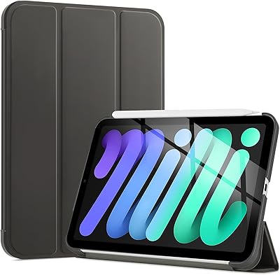 Coque procase pour ipad mini 6 2021 (6e génération, 8,3 pouces), coque intelligente