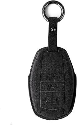 Croypt housse de protection pour clé de voiture en cuir suédé luxueux adapté