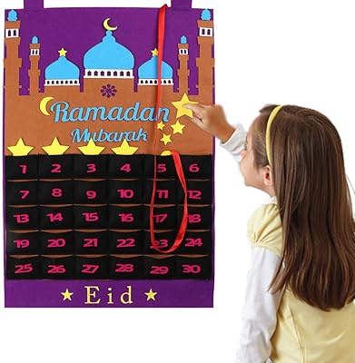 Calendrier du compte à rebours du ramadan à suspendre pour l'aïd, compte à