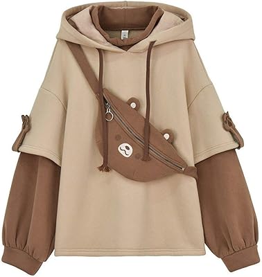 Harajuku esthétique ours anime sweat à capuche femmes coréen kawaii o