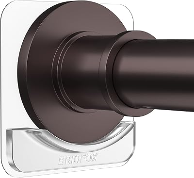 Support de tringle à rideau de douche adhésif extra large briofox | pas