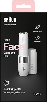 Mini épilateur électrique braun pour femme, rapide et doux, touche finale