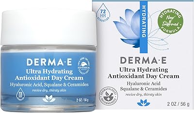 Crème de jour hydratante à l'acide hyaluronique derma e, 56 g, 2 oz