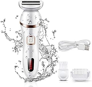 Rasoir électrique pour femme rasoir rechargeable humide et sec avec lumière led