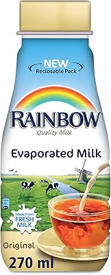 Bouteille de lait évaporé refermable rainbow pet - 270 ml
