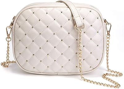 Sac à main en simili cuir pour femme avec chaîne dorée, sac à