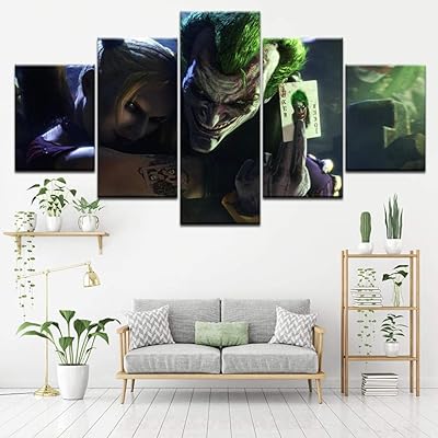 Baojian toile peinture 5 hd imprimer pièces joker mur art salon