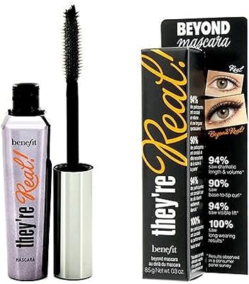 Benefit cosmetics, c'est réel ! mascara allonge au-delà de la taille réelle 8,5