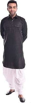 Ensemble pathani kurta et salwar en lin pour homme