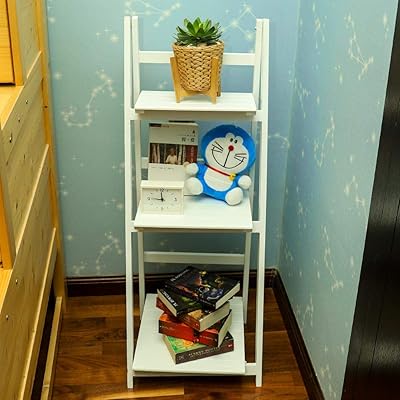 Yahome bibliothèque en bois, étagère de rangement de livres à 3 niveaux