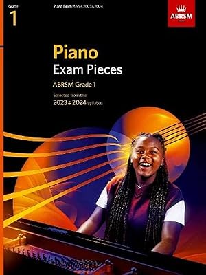 Pièces d'examen de piano 2023 et 2024 abrsm grade 1 : sélectionnées