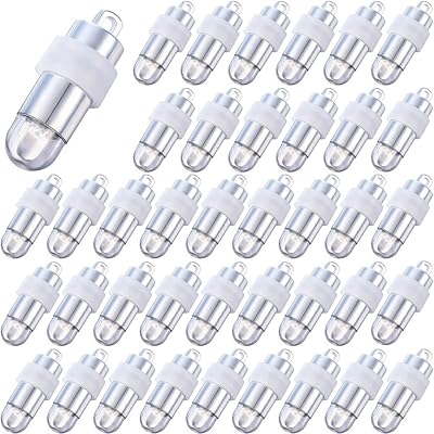 40 pièces lumières de ballon led blanches, mini lumière étanche longue durée