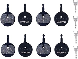 4 paires de plaquettes de frein à disque de vélo semi-métalliques magitati mechanical