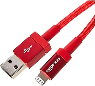 Câble amazonbasics en nylon usb type a vers lightning chargeur certifié mfi