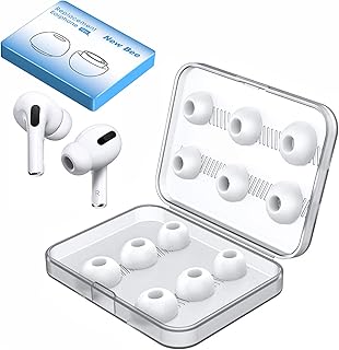 Wawasia 6 paires 3 tailles de coques de rechange en silicone avec boîte