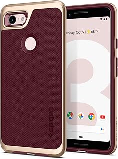 Coque hybride spigen neo pour google pixel 3, cadre doré