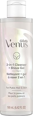 Gillite venus intimate grooming skin & hair 2-in-1 nettoyant et gel à raser