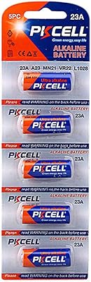 5 pièces a23 12v piles ultra alcalines pour télécommande de sécurité de portail