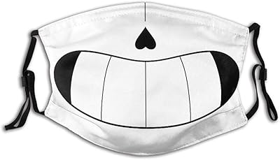 Masque facial sans undertale smiley face design avec filtres à charbon actif