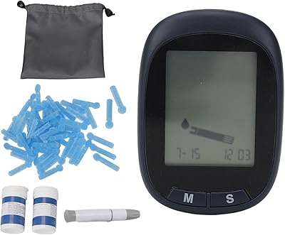 Kit de surveillance de la glycémie avec 50 bandelettes, 50 lancettes, 1 moniteur
