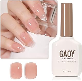 Vernis à ongles gel transparent goi 16 ml rose naturel transparent 1301 uv
