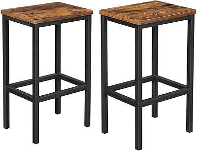 Tabourets de bar vassagile alenro, lot de 2 tabourets de bar, chaises