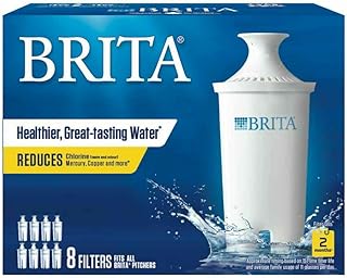Filtres à eau de remplacement pour carafe brita, 8 pièces, blanc, 845993