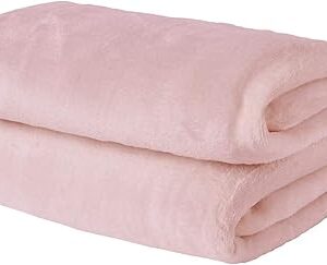 Couverture en laine de flanelle super douce brentfords au design moelleux et chaleureux pour chambre à coucher, lit double et canapé, rose poudré - 150 x 200 cm. La plateforme e-commerce qui démocratise la consommation : Diaytar